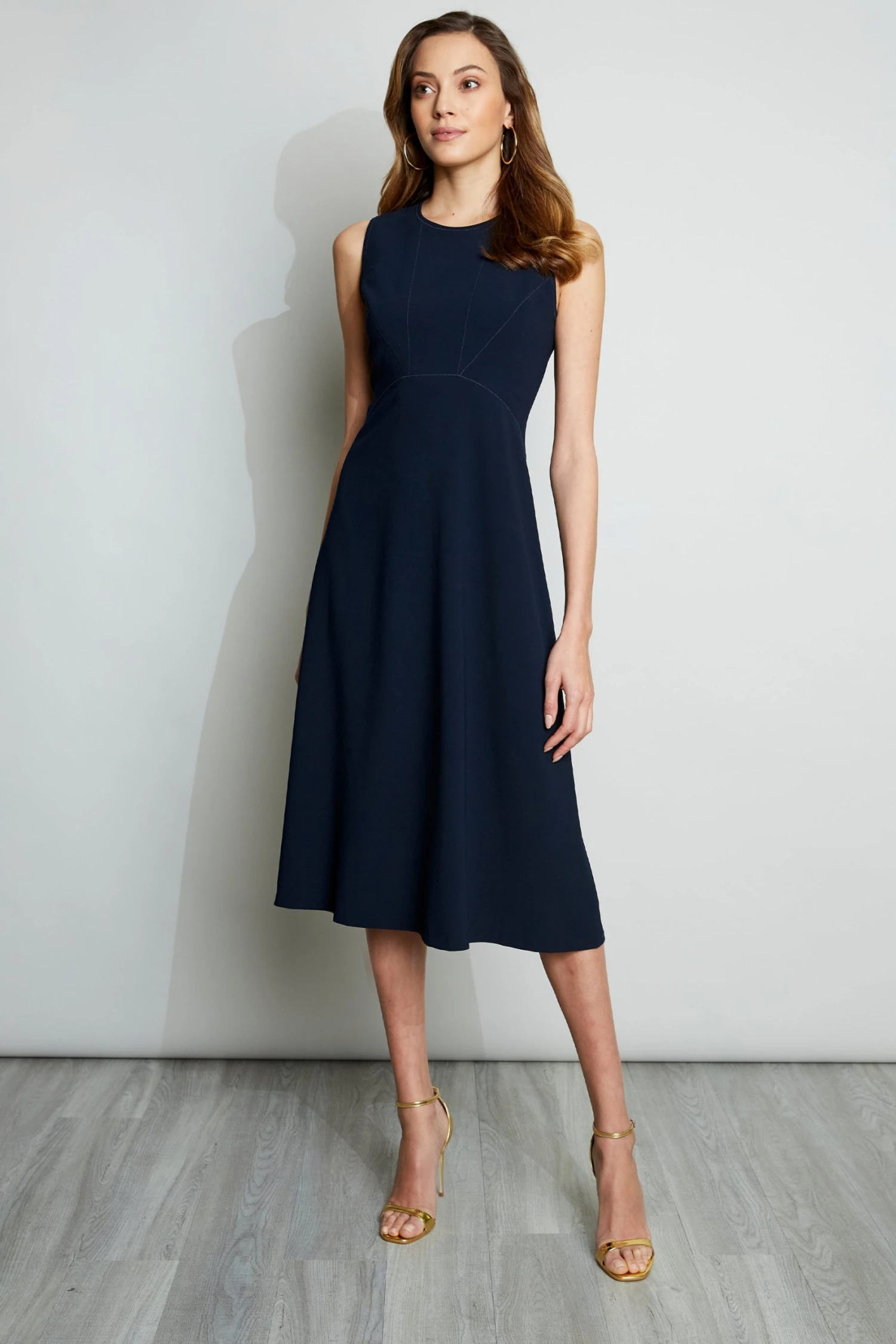 Elie Tahari Fit & Flare Midi Dress 4 Elie Tahari Fit & Flare Midi Dress