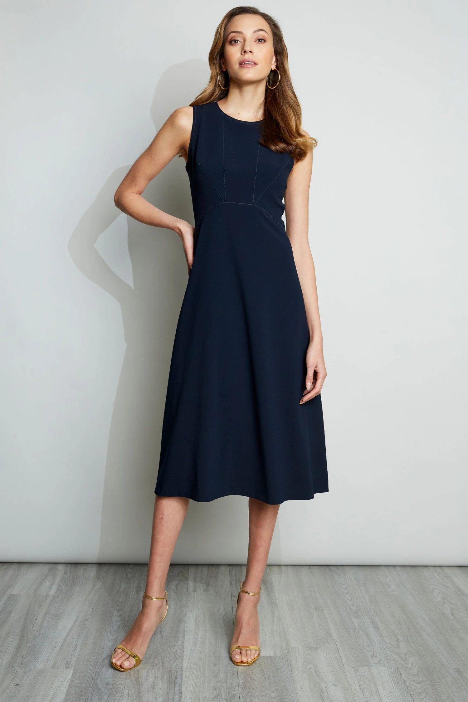 Elie Tahari Fit & Flare Midi Dress 3 Elie Tahari Fit & Flare Midi Dress