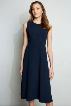 Elie Tahari Fit & Flare Midi Dress 8 Elie Tahari Fit & Flare Midi Dress