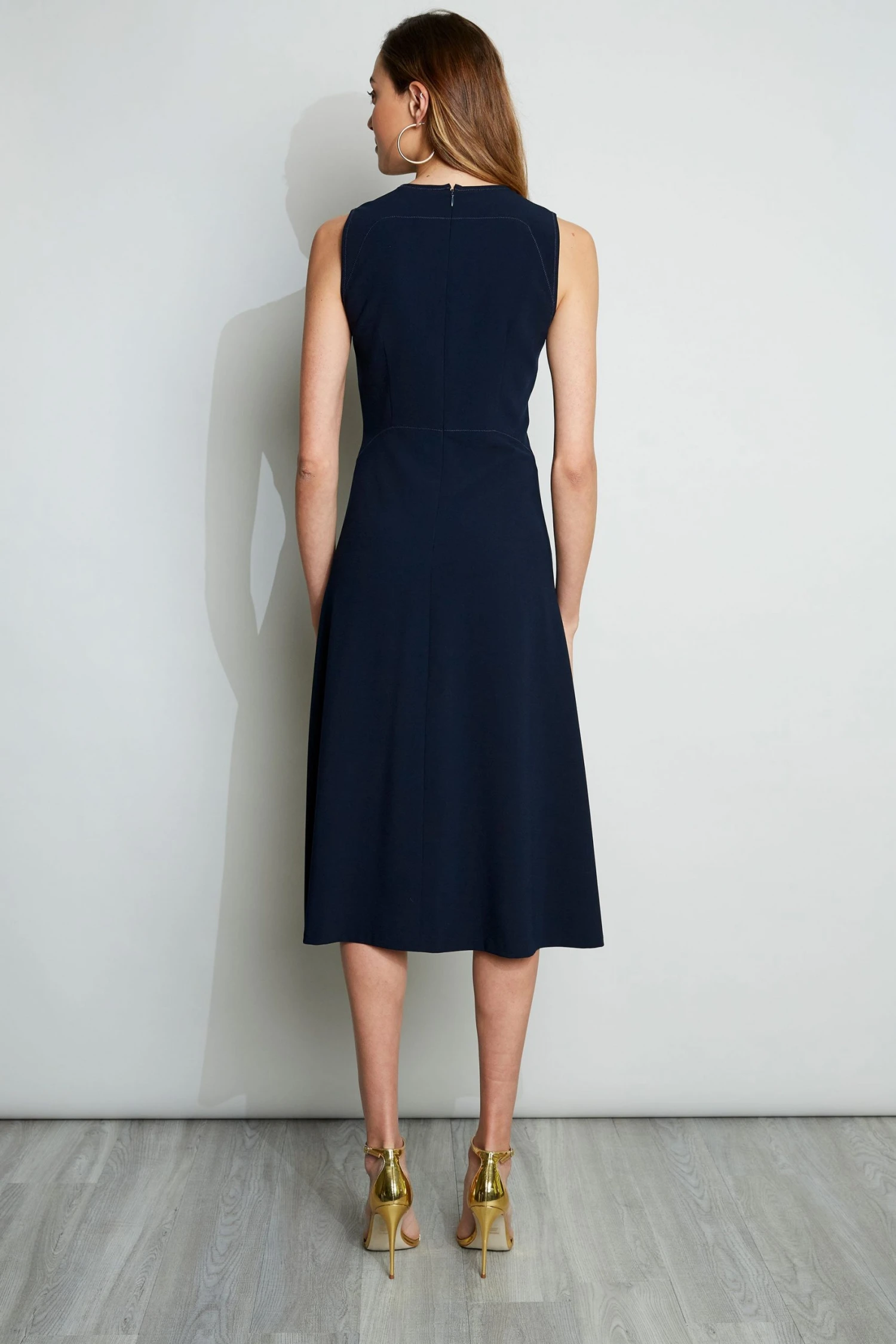 Elie Tahari Fit & Flare Midi Dress 6 Elie Tahari Fit & Flare Midi Dress