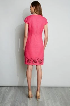 Elie Tahari Lasercut Dart Dress