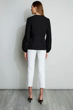 Elie Tahari Embroidered Long Sleeve Shirt 9 Elie Tahari Embroidered Long Sleeve Shirt