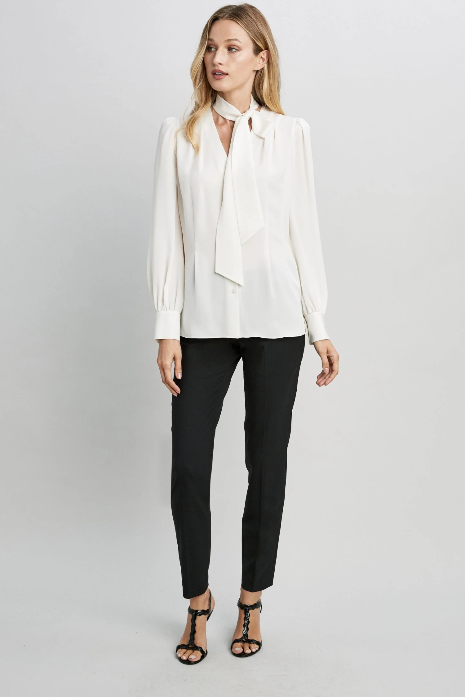 Elie Tahari Percy Tie Shirt Tops 4 Elie Tahari Percy Tie Shirt Tops