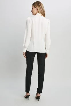 Elie Tahari Percy Tie Shirt Tops 8 Elie Tahari Percy Tie Shirt Tops