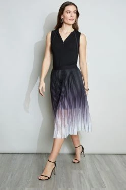 Elie Tahari Skirts Mesh Pleated Skirt 11 Elie Tahari Skirts Mesh Pleated Skirt