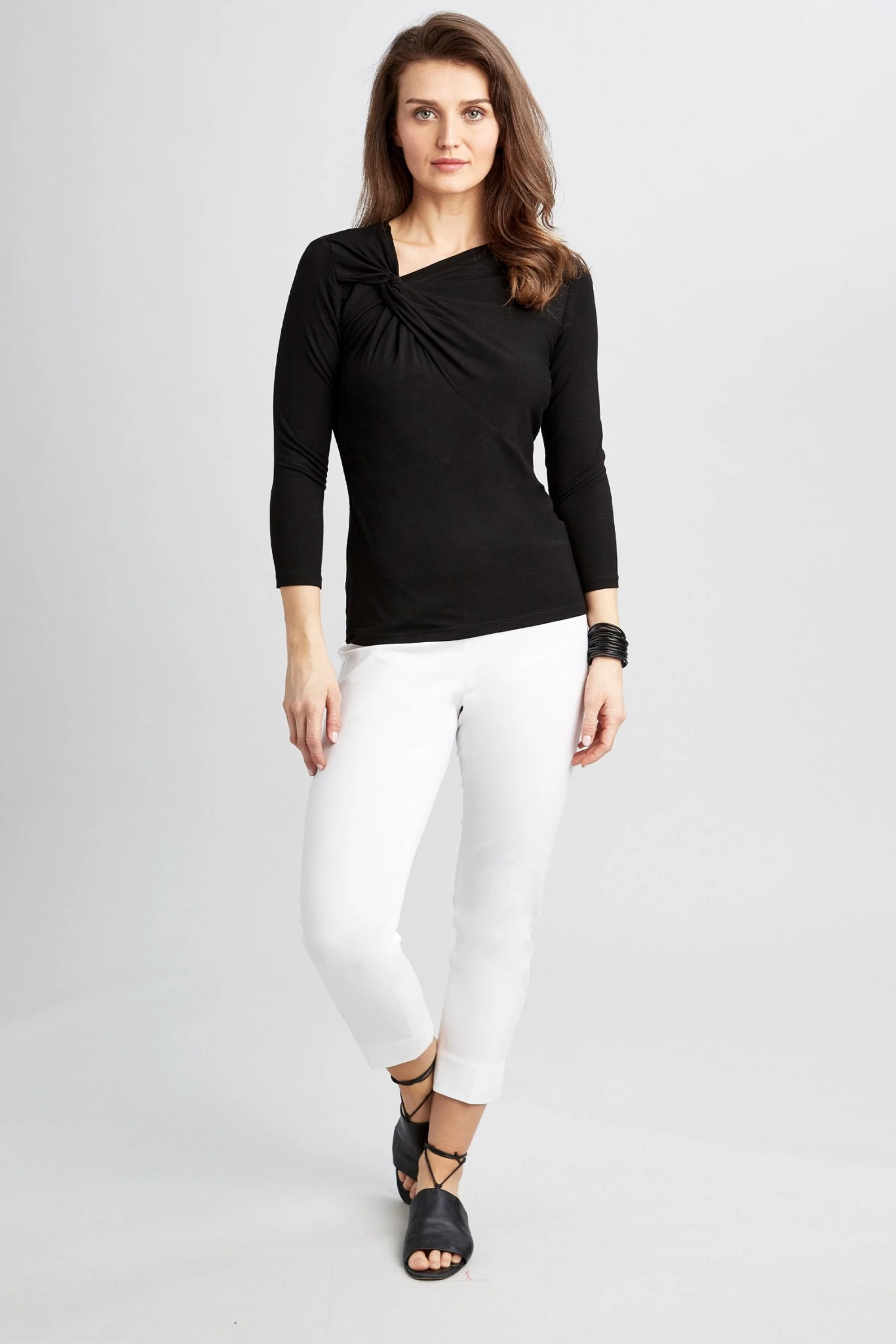 Elie Tahari Asymmetrical 3/4 Twist Knit Knits 4 Elie Tahari Asymmetrical 3/4 Twist Knit Knits