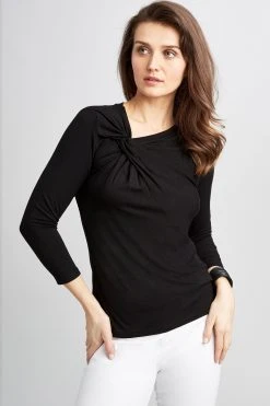 Elie Tahari Asymmetrical 3/4 Twist Knit Knits 9 Elie Tahari Asymmetrical 3/4 Twist Knit Knits