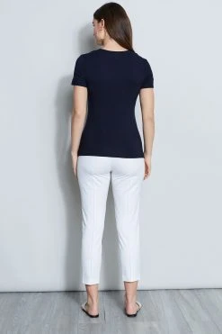 Elie Tahari Short Sleeve Twist Knot Knit 7 Elie Tahari Short Sleeve Twist Knot Knit