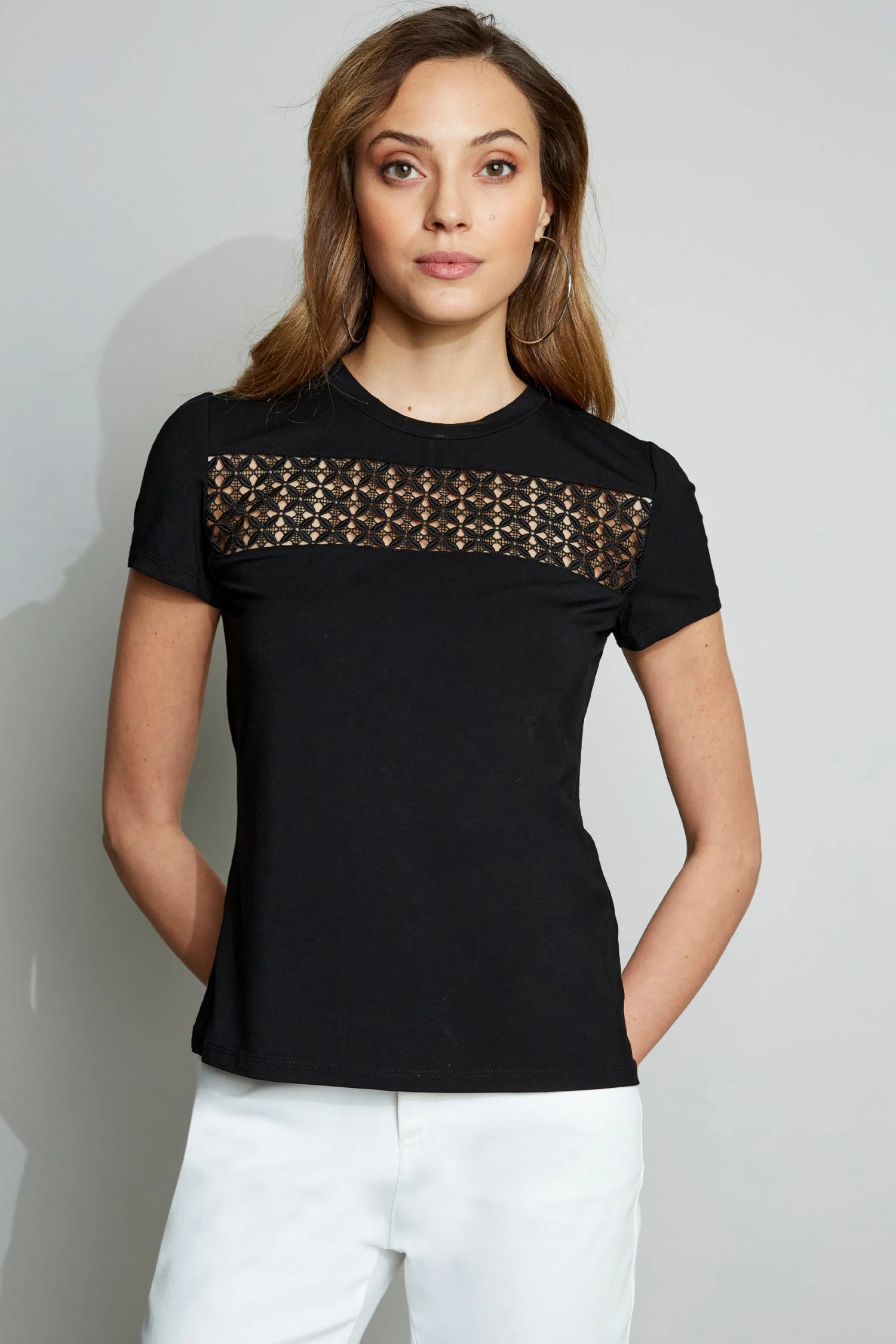 E256X512_BLACK_2FRONT_018.jpg Elie Tahari Lace Insert Tee