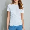 Elie Tahari Asymmetric Hem Tee