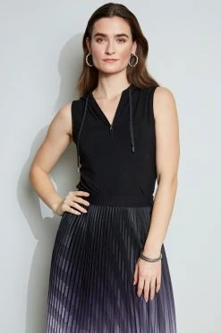 Elie Tahari Sleeveless Hoodie Knits