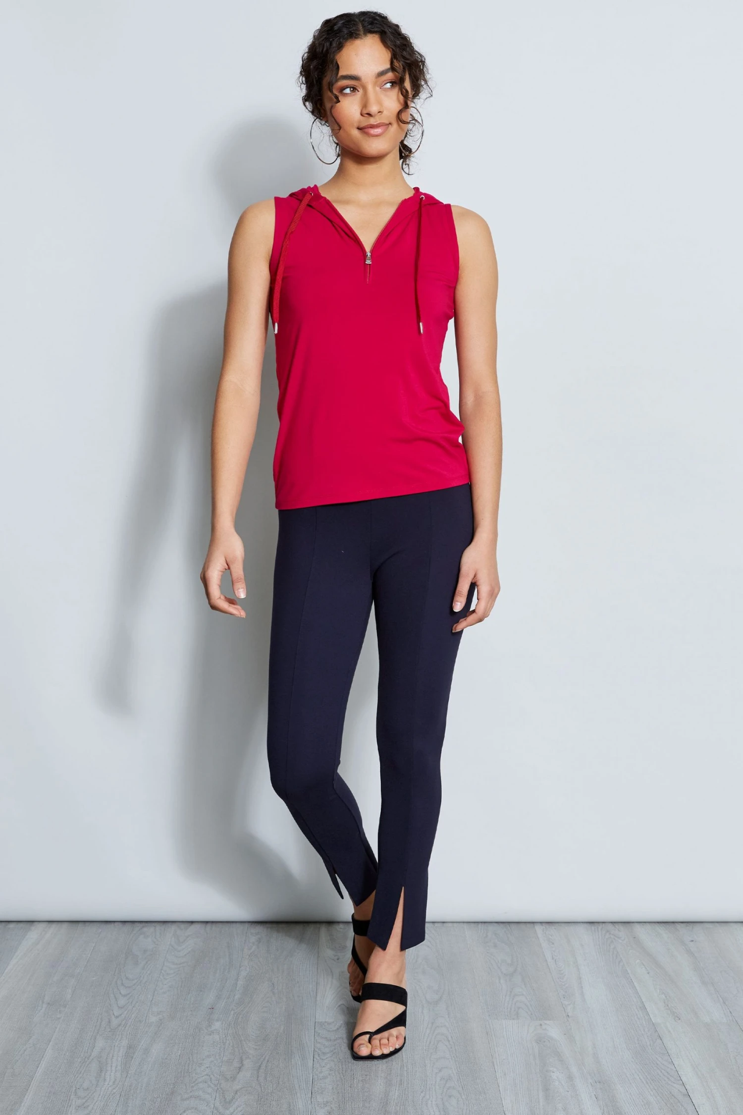 Elie Tahari Knits Sleeveless Hoodie 4 Elie Tahari Knits Sleeveless Hoodie