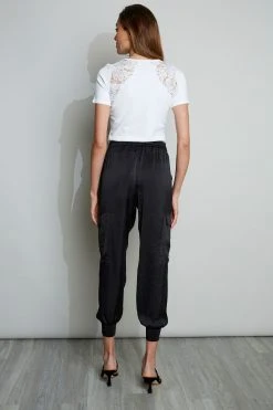 Elie Tahari Cargo Satin Pant Pants