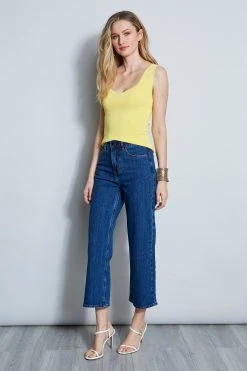 Elie Tahari Summer Delicious Pastels Contour Tank Sweater 8 Elie Tahari Summer Delicious Pastels Contour Tank Sweater