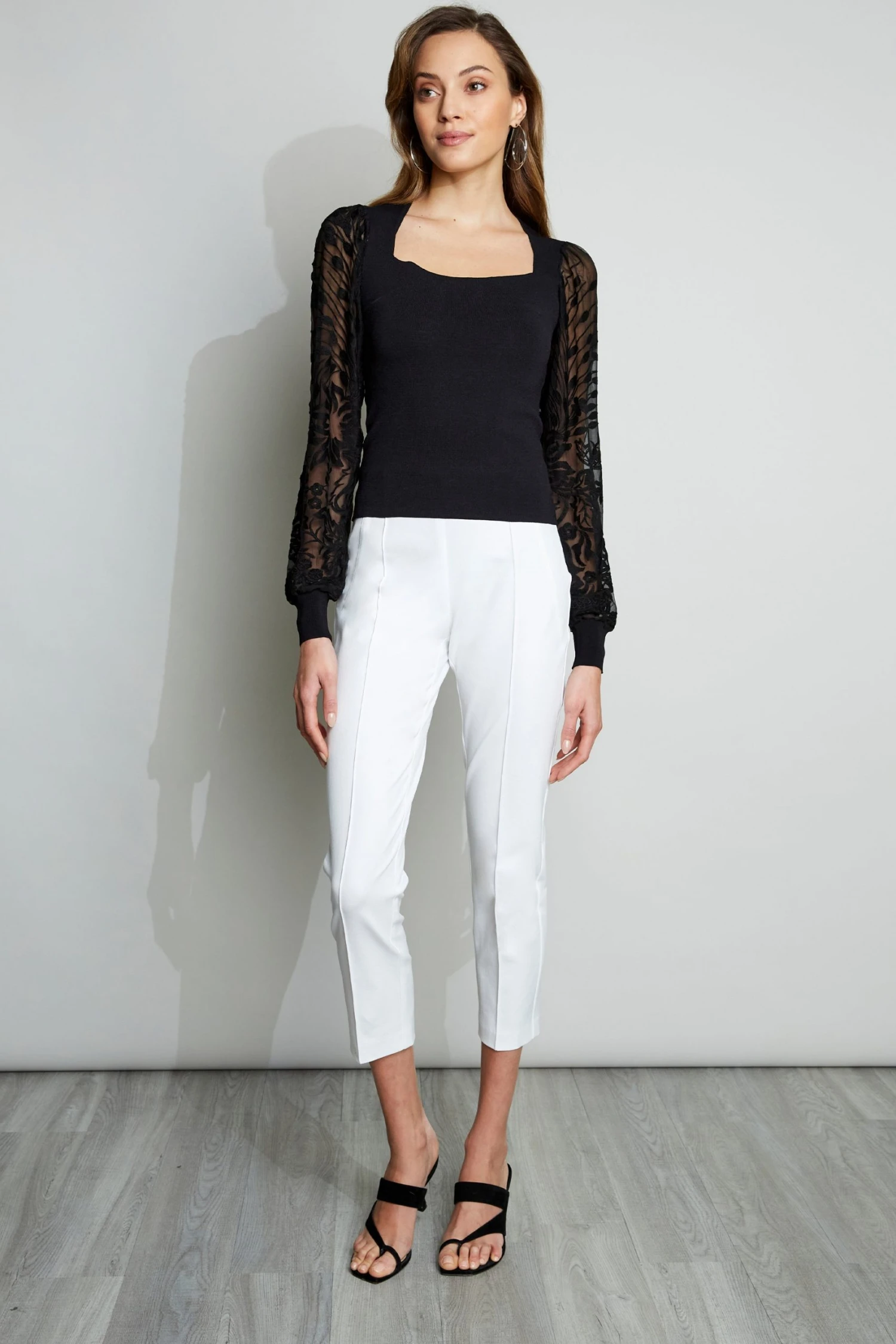 Elie Tahari Contour Combo Sweater Sweaters 4 Elie Tahari Contour Combo Sweater Sweaters