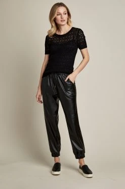 Elie Tahari Sweaters Crochet Short Sleeve Sweater 9 Elie Tahari Sweaters Crochet Short Sleeve Sweater