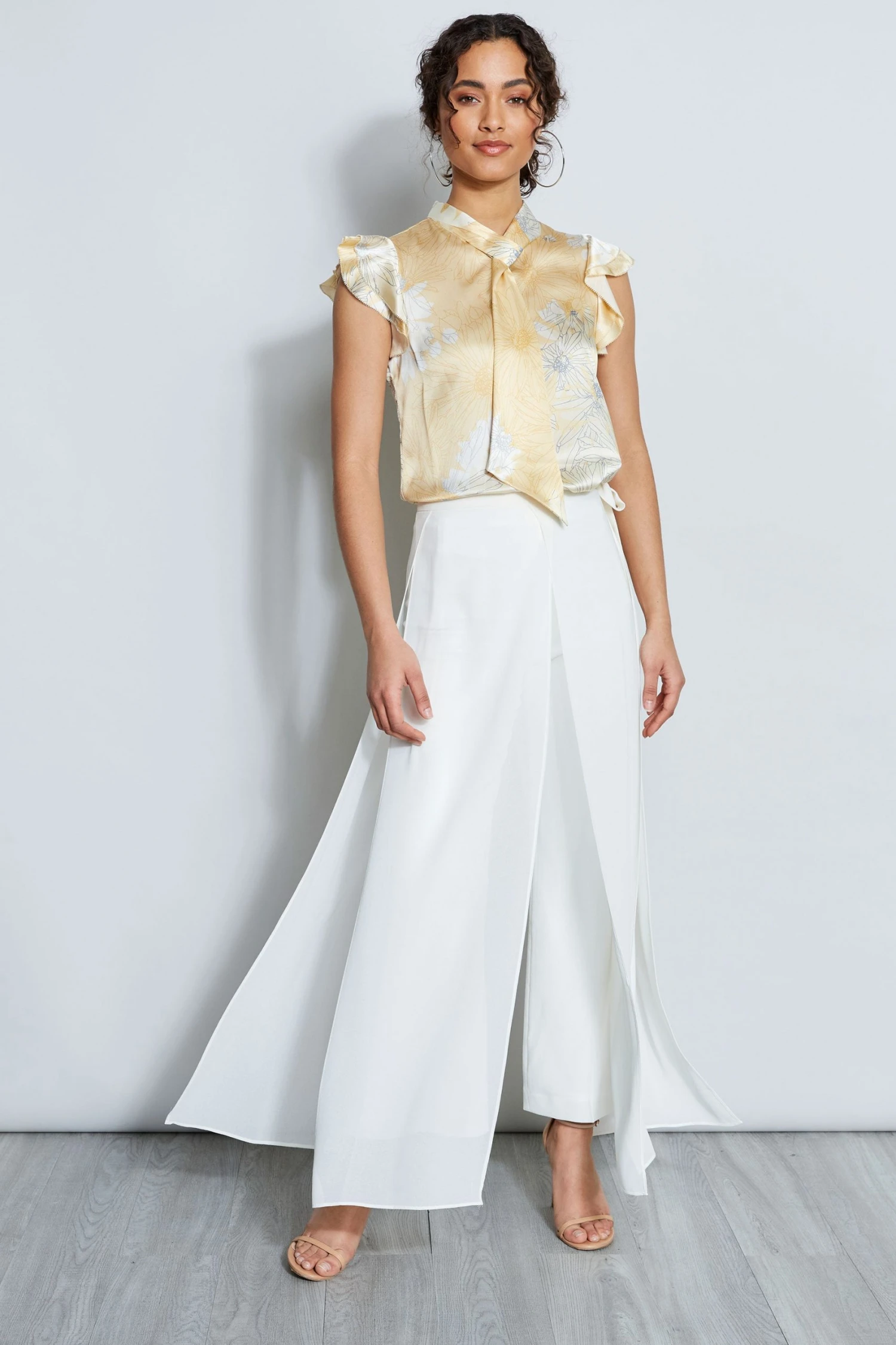 Elie Tahari Tops Eclipse Silk Flutter Tie Shirt 5 Elie Tahari Tops Eclipse Silk Flutter Tie Shirt