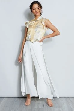 Elie Tahari Tops Eclipse Silk Flutter Tie Shirt 10 Elie Tahari Tops Eclipse Silk Flutter Tie Shirt