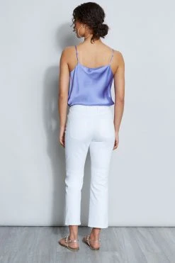 Elie Tahari Cropped White Jeans Pants 9 Elie Tahari Cropped White Jeans Pants
