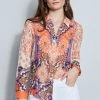 Elie Tahari Silk Georgette Bali Shirt