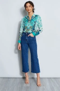Elie Tahari Cropped Jean Pants