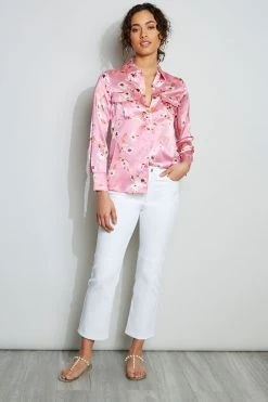 Elie Tahari Tops Field Floral Shirt