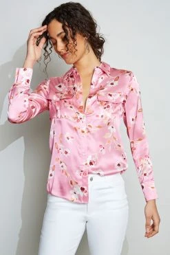 Elie Tahari Tops Field Floral Shirt