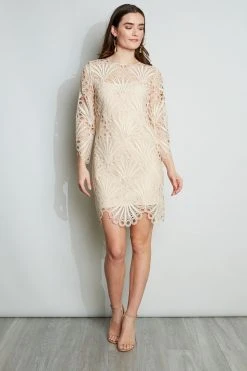 Elie Tahari Scallop Lace Dress Dresses & Jumpsuits