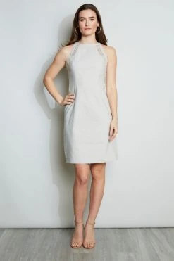 Elie Tahari Linen Lace Detail Dress Dresses & Jumpsuits 14 Elie Tahari Linen Lace Detail Dress Dresses & Jumpsuits