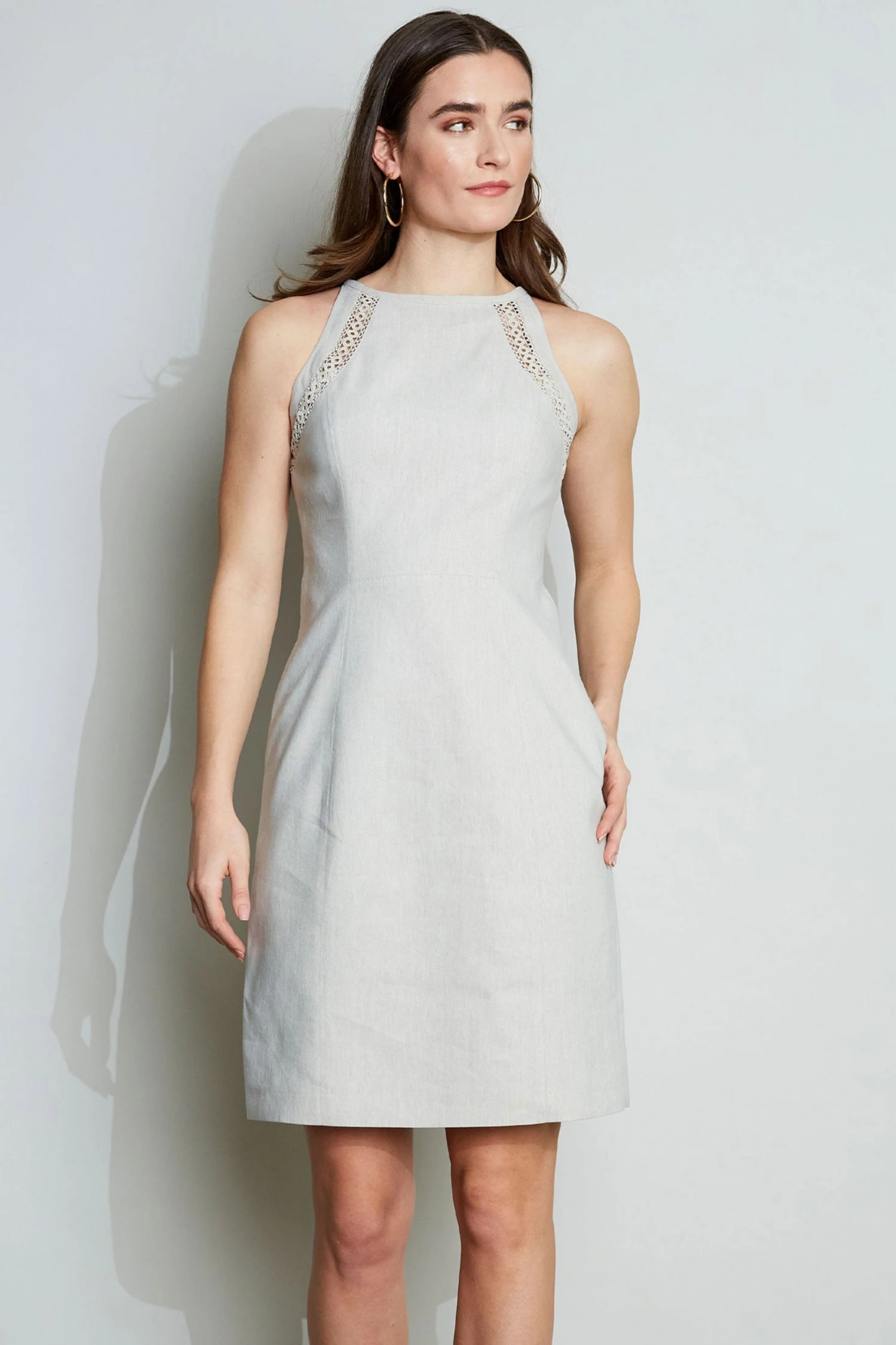 Elie Tahari Linen Lace Detail Dress Dresses & Jumpsuits 7 Elie Tahari Linen Lace Detail Dress Dresses & Jumpsuits