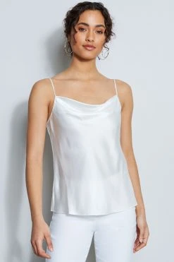 Elie Tahari Silk Satin Cami Tops
