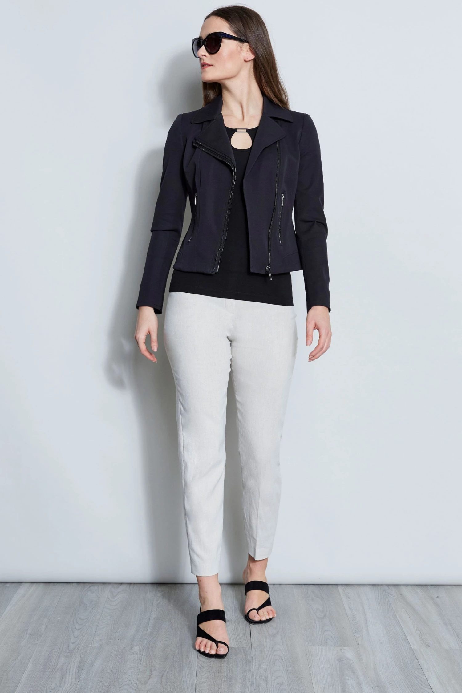 Elie Tahari Jackets & Blazers Stretch Moto Jacket 4 Elie Tahari Jackets & Blazers Stretch Moto Jacket