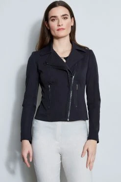 Elie Tahari Jackets & Blazers Stretch Moto Jacket 9 Elie Tahari Jackets & Blazers Stretch Moto Jacket