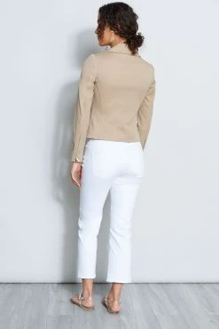 Elie Tahari Stretch Moto Jacket