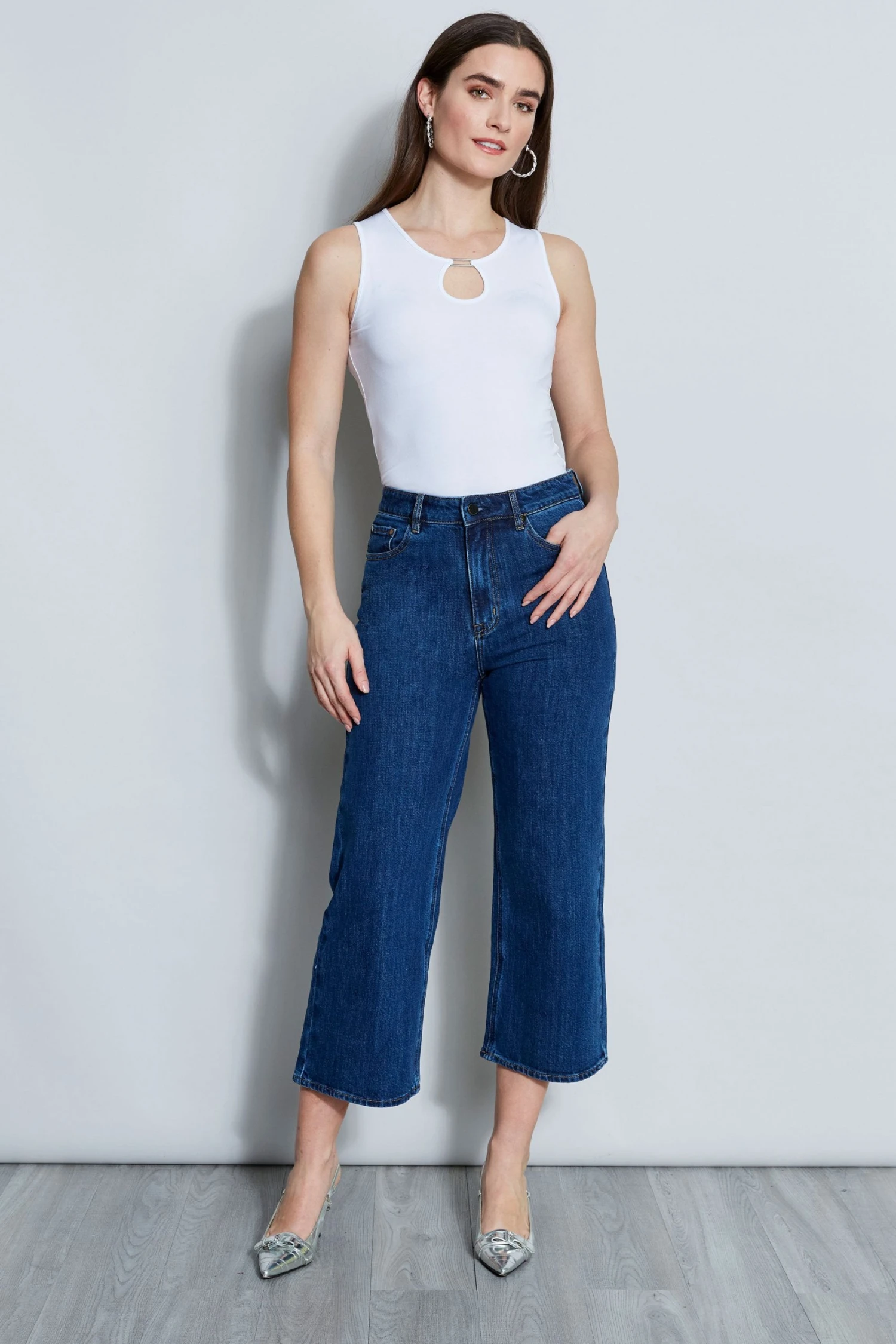 Elie Tahari Cropped Jean Pants 8 Elie Tahari Cropped Jean Pants