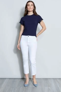 Elie Tahari Knits Lace Trim Knit 7 Elie Tahari Knits Lace Trim Knit