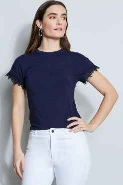 Elie Tahari Knits Lace Trim Knit 8 Elie Tahari Knits Lace Trim Knit