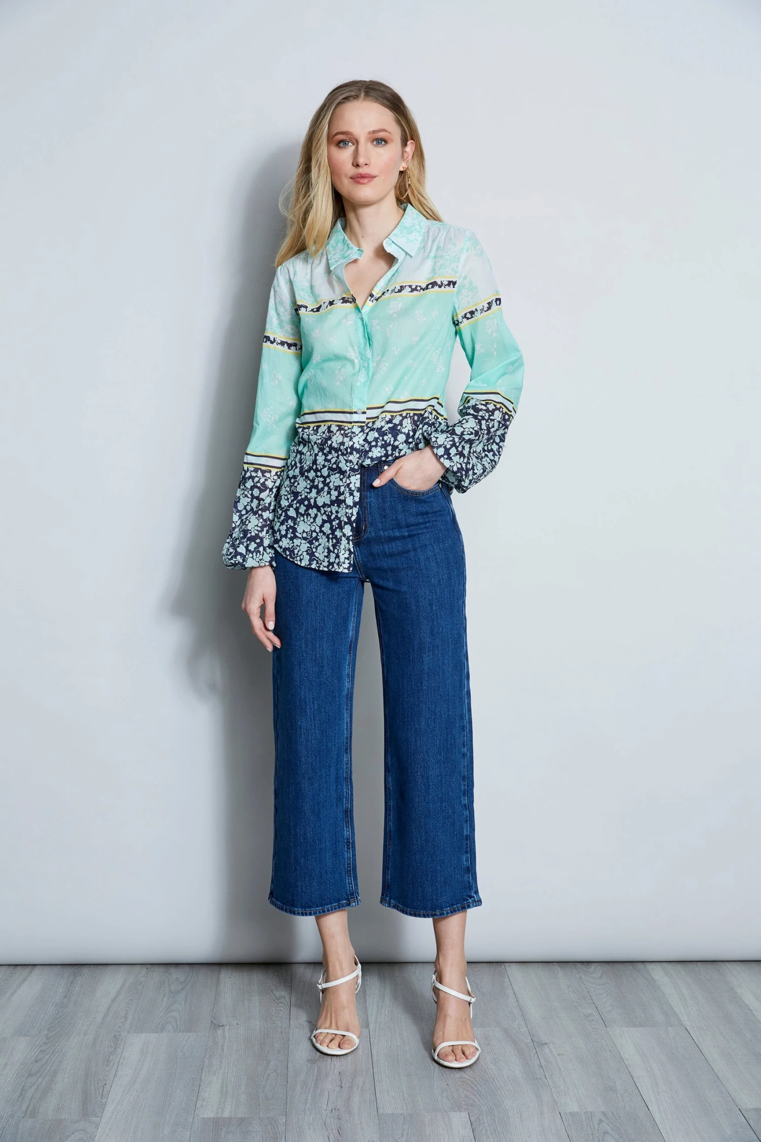 Elie Tahari English Garden Cotton Shirt 6 Elie Tahari English Garden Cotton Shirt