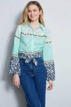 Elie Tahari English Garden Cotton Shirt