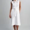Elie Tahari Poplin Sleeveless Tie Dress Dresses & Jumpsuits 2 Elie Tahari Poplin Sleeveless Tie Dress Dresses & Jumpsuits