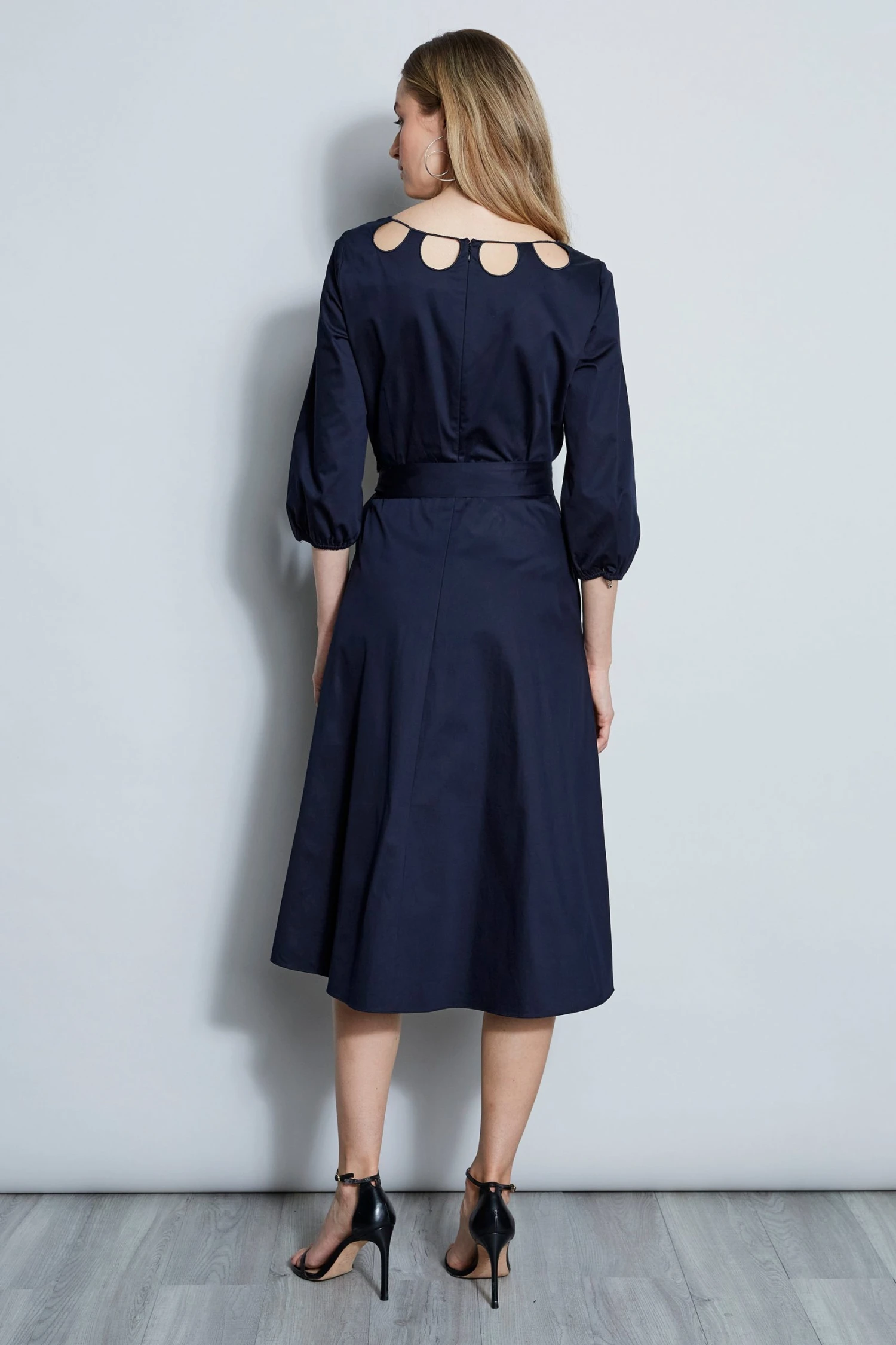 Elie Tahari Keyhole Cotton Midi Dress Dress Musings 5 Elie Tahari Keyhole Cotton Midi Dress Dress Musings