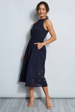 Elie Tahari Dress Musings Embroidered Hem Midi Dress 13 Elie Tahari Dress Musings Embroidered Hem Midi Dress