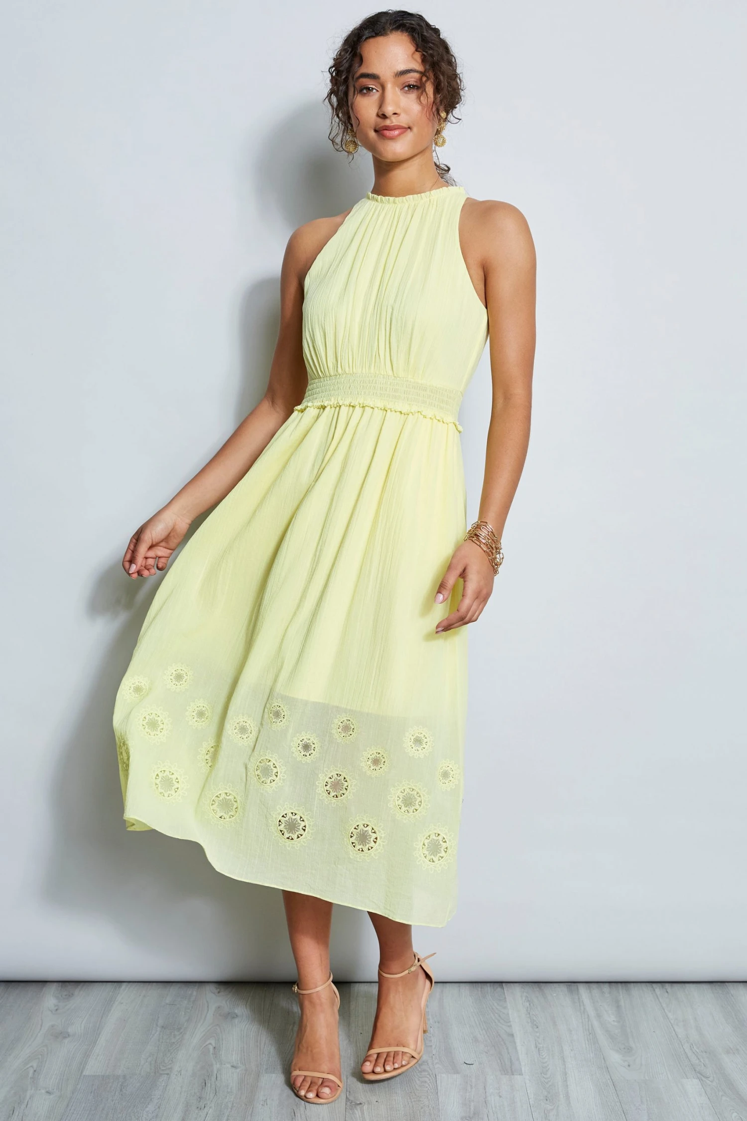 Elie Tahari Embroidered Hem Midi Dress Dress Musings 3 Elie Tahari Embroidered Hem Midi Dress Dress Musings