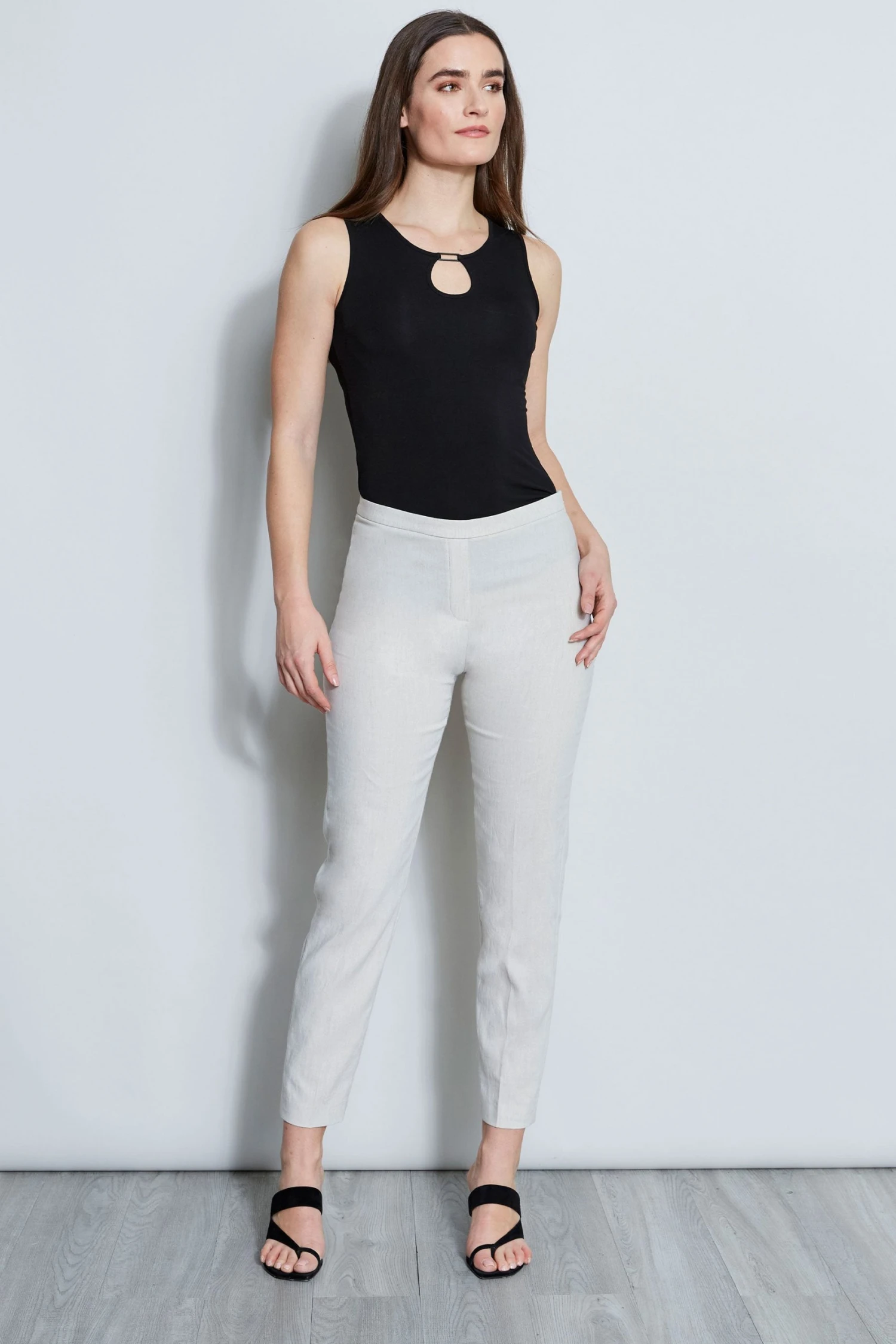 Elie Tahari Slim Fit Linen Pant 4 Elie Tahari Slim Fit Linen Pant