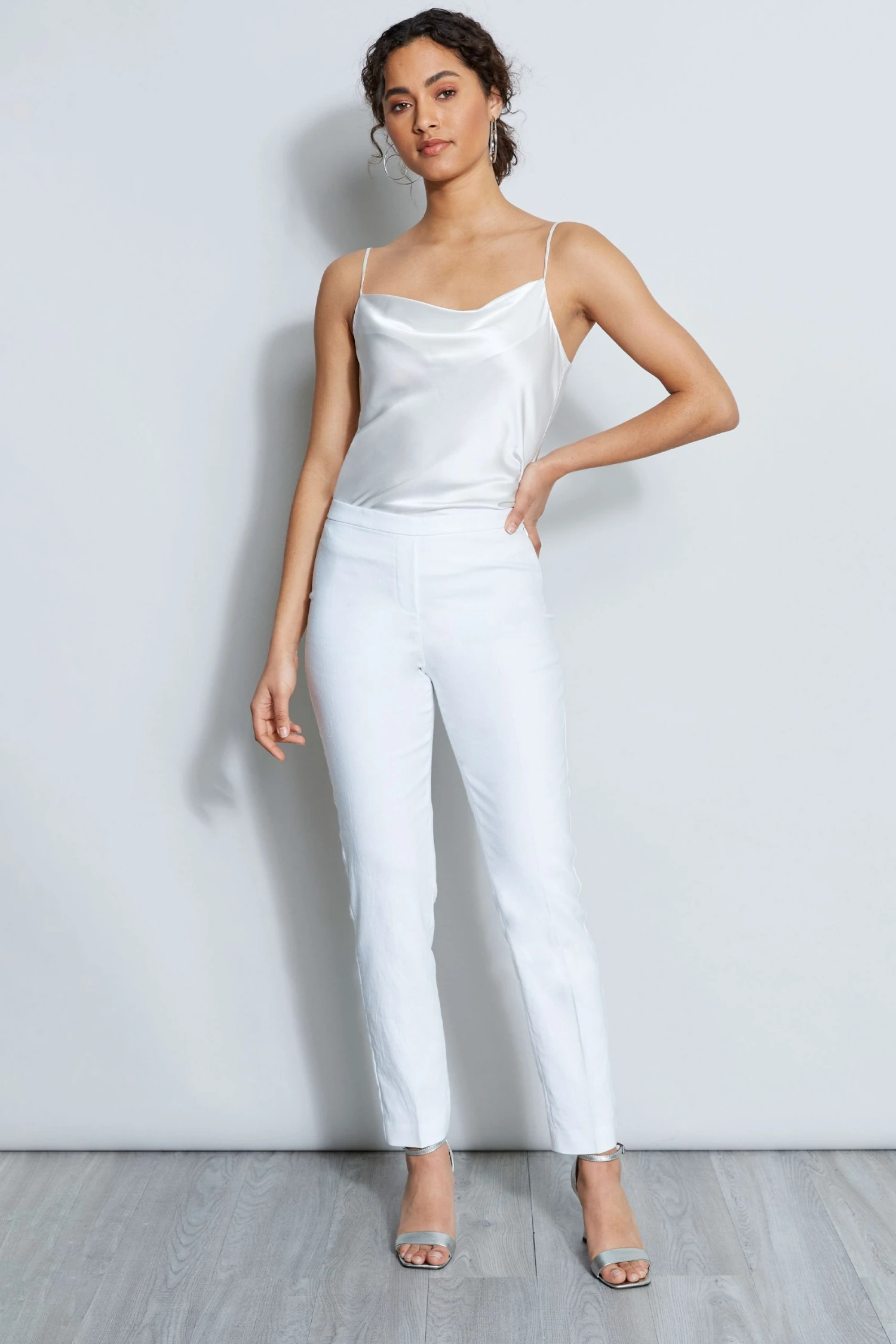 Elie Tahari Slim Fit Linen Pant Pants 3 Elie Tahari Slim Fit Linen Pant Pants