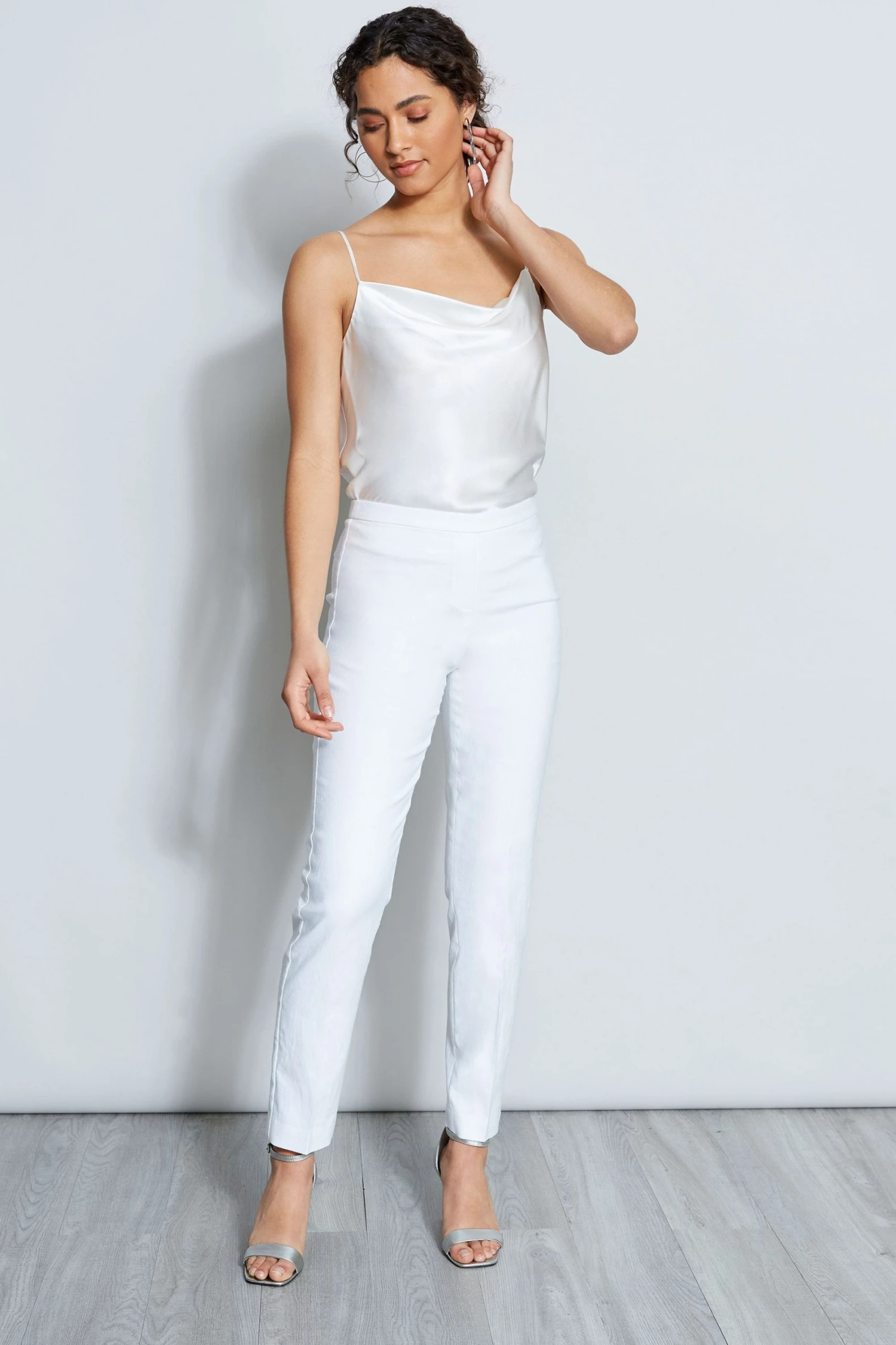 Elie Tahari Slim Fit Linen Pant Pants 5 Elie Tahari Slim Fit Linen Pant Pants