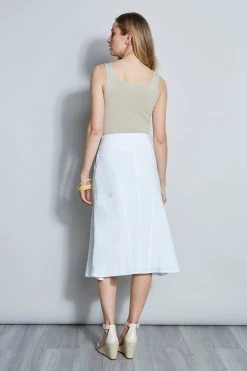 Elie Tahari Flare Linen Skirt Skirts 7 Elie Tahari Flare Linen Skirt Skirts