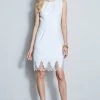 Elie Tahari Linen Lace Hem Dress 1 Elie Tahari Linen Lace Hem Dress