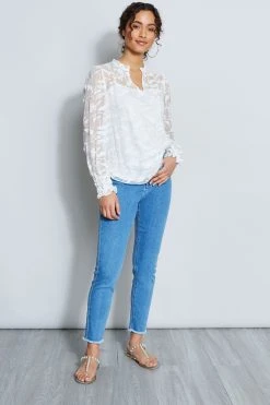 Elie Tahari Zeina Lace Shirt