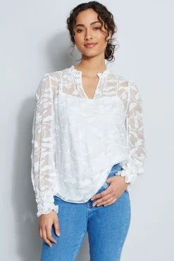 Elie Tahari Zeina Lace Shirt